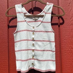 MADEWELL | striped crop tank | medium